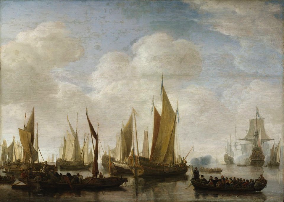 Simon de Vlieger - Visit of Frederick Hendriks II to Dordrecht in 1646 - WGA25261