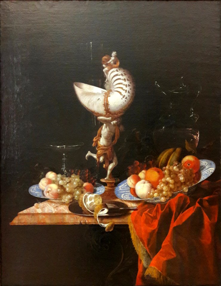 Hinz Still life with a nautilus cup