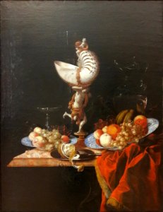 Hinz Still life with a nautilus cup