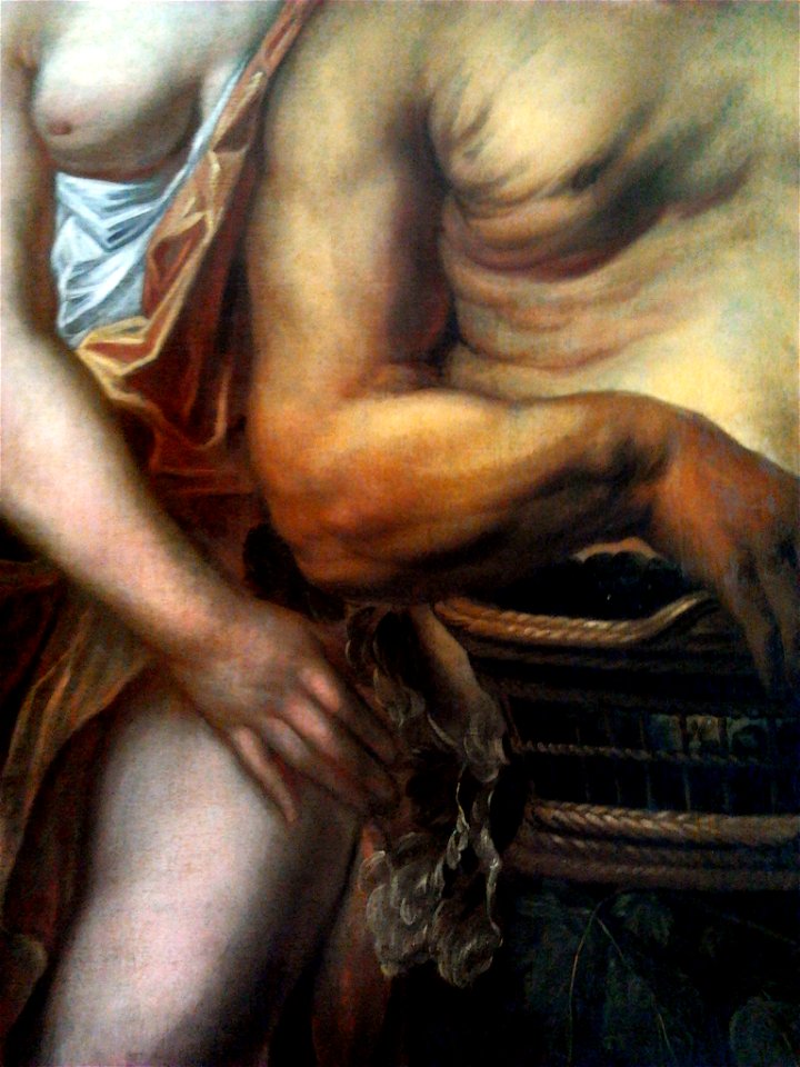 Jordaens Silenus and Bacchantes (detail)