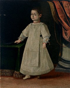 Kind im weißen Gewand (spanisch um 1650)