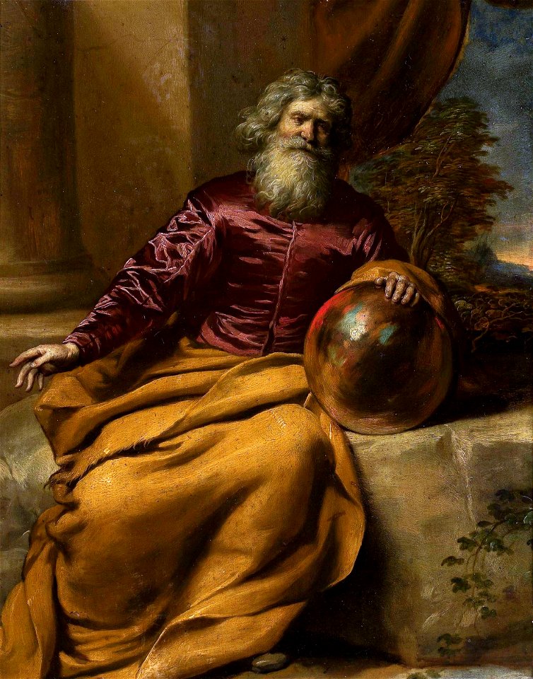 Coques Old man with a sphere