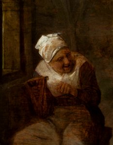 Ostade Spinning woman by the window