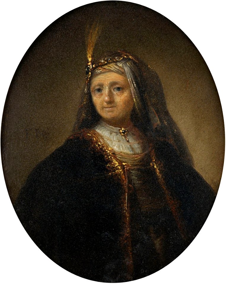 Staveren Portrait of a lady with egret