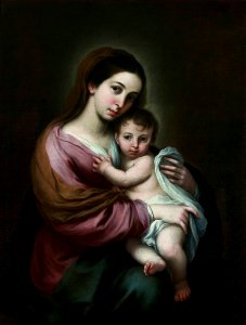 Murillo Madonna and Child. Free illustration for personal and commercial use.