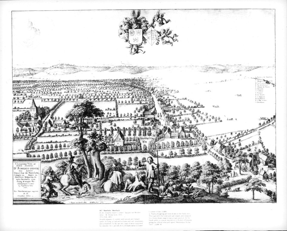 Wenceslaus Hollar, Jacob van Werden - Meerbeke (Merebeck) (Meerbusch, near Düsseldorf)
