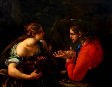 Maratta Christ and the Samaritan woman