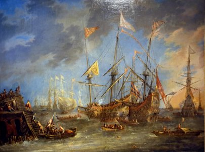 1650 van Eervelt Schiffe auf der Reede Historisches Museum Bamberg anagoria