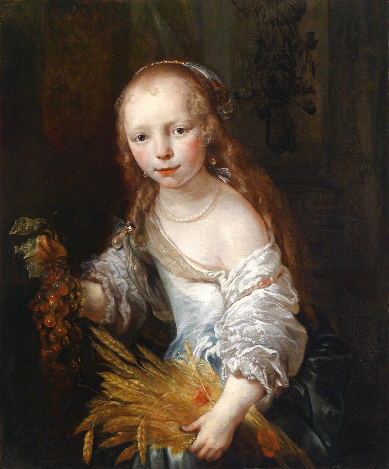 Jan van Noordt Porträt eines jungen Mädchens als Ceres