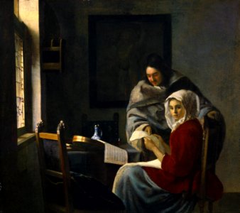 Vermeer Girl Interrupted at Her Music