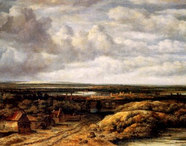 Panorama with Farmhouses along a Road 1655 Philips Koninck