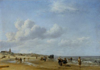 Het Strand van Scheveningen, Adriaen van de Velde (1658)
