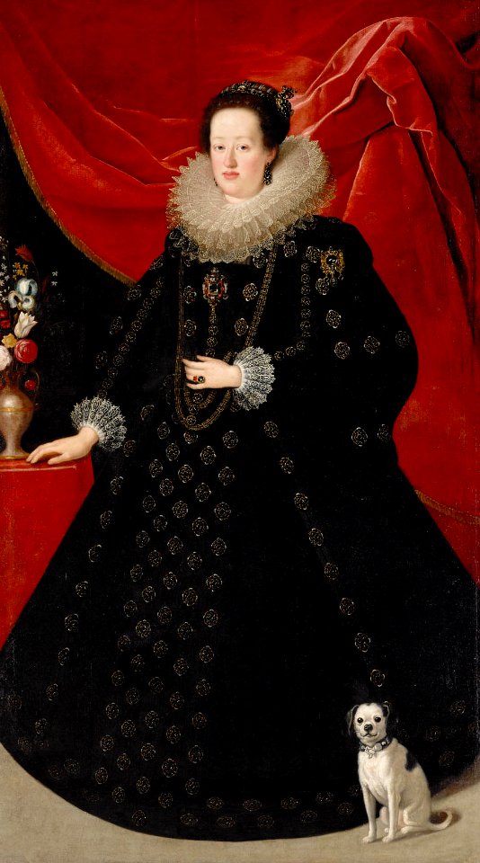 Justus Sustermans - Eleonora Gonzaga (1598-1655), Empress in black dress
