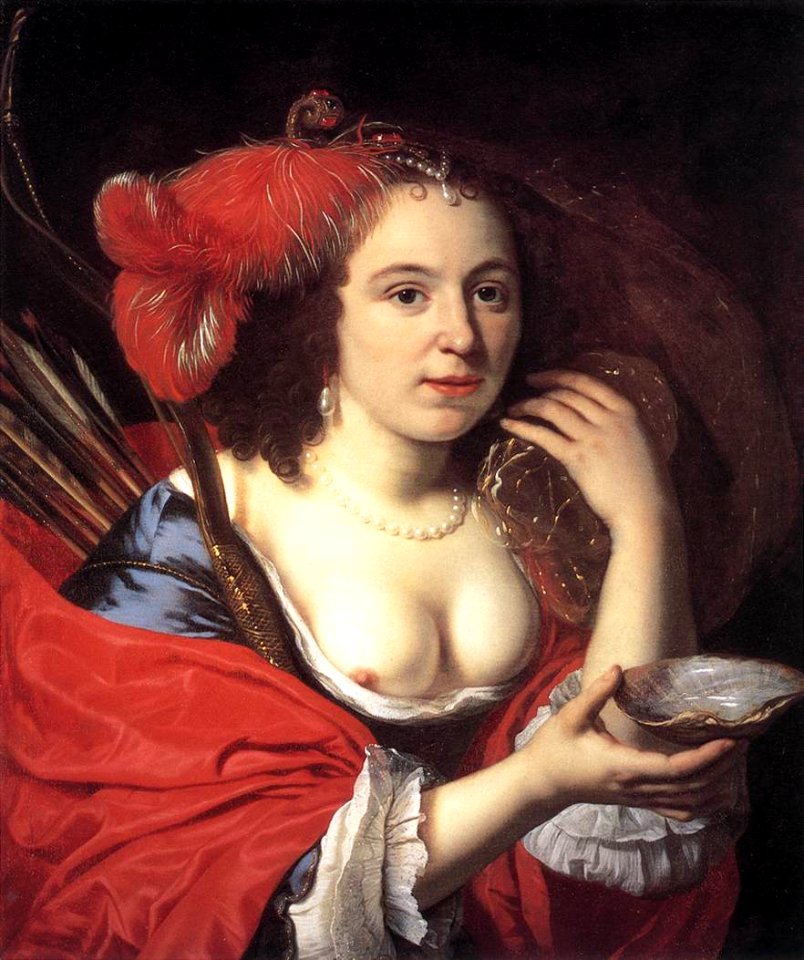 Bartholomeus van der Helst - Anna du Pire as Granida - WGA11345
