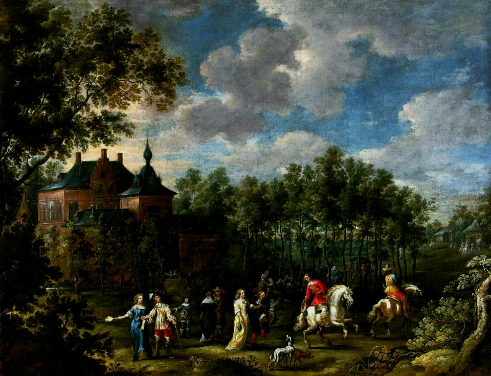 Teniers A sociable gathering in a park
