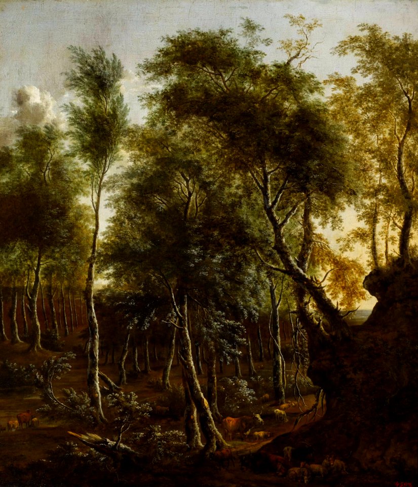 Moucheron A wooded landscape