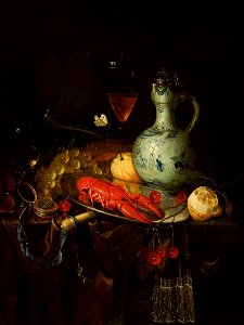 Gelder Still life with a lobster. Free illustration for personal and commercial use.