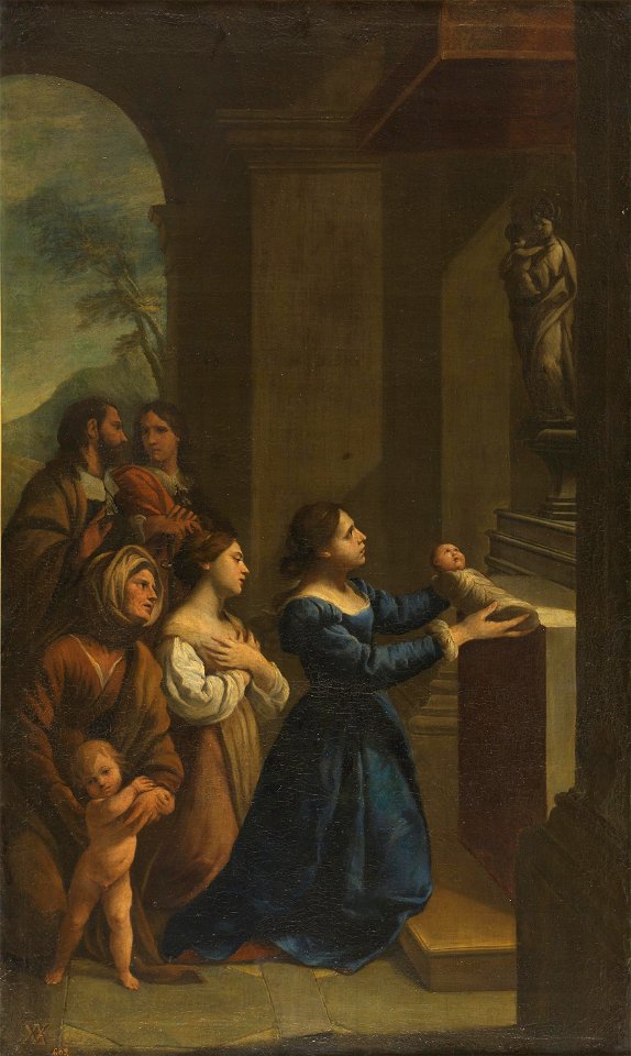 A Vaccaro San Cayetano ofrecido a la Virgen por su madre Lienzo. 123 x 76 cm. Museo del Prado. Madrid