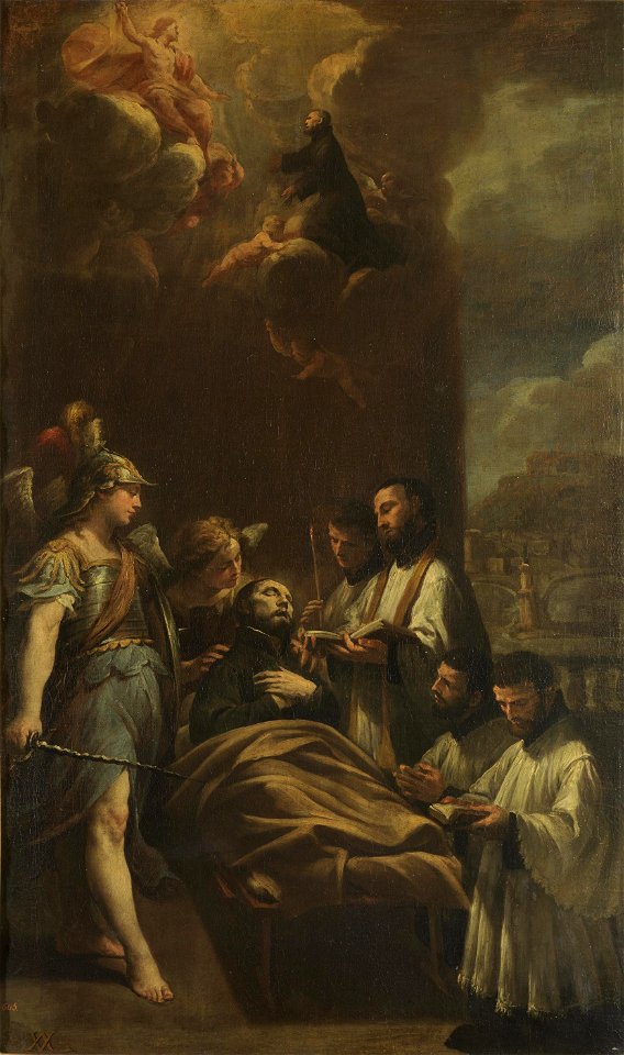 A Vaccaro Muerte de San Cayetano Lienzo. 123 x 76 cm. Museo del Prado