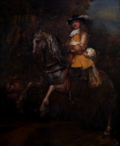 Rembrandt - Frederick Rihel on Horseback - WGA19157. Free illustration for personal and commercial use.