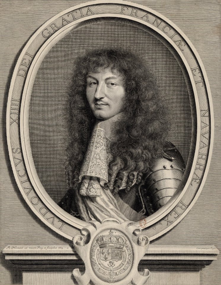 Portrait of Louis XIV of France - Nanteuil 1664 - Free Stock ...