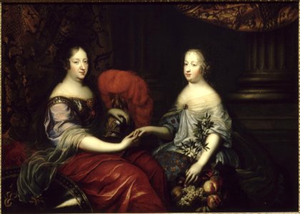 Anne of Austria with Queen Marie Thérèse by André Simon Renard de Saint