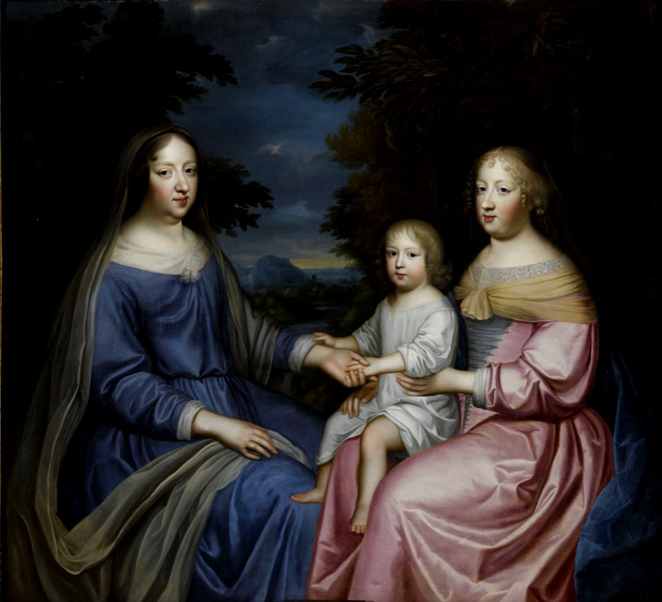 Anne of Austria with the Dauphin and Queen Marie Thérèse