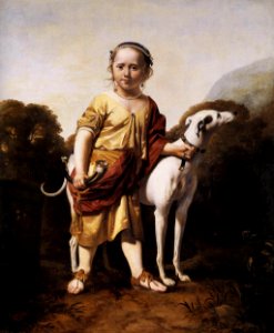 Caesar van Everdingen - Portrait of a Girl as a Huntress - WGA07575