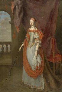 Jan Thomas van Ieperen - Portrait of Empress Margaret Theresa of Spain in allegorical costume