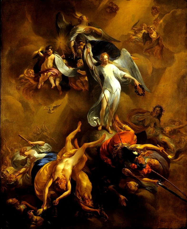 Nicolaes Berchem - Cnota zwycięża Przemoc 1670