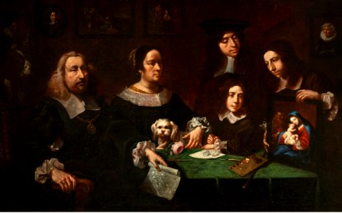 Tobias Pock - Self portrait with his family