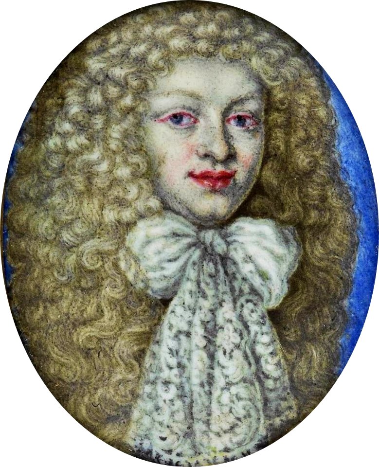 Germany Pale man in a bright wig a la lion