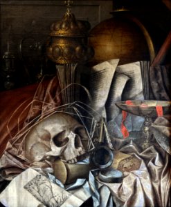 Cornelis Norbertus Gijsbrechts - Vanitas with skull