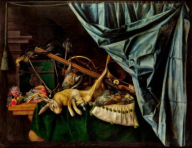 Cornelis Norbertus Gijsbrechts - After the falcon hunt