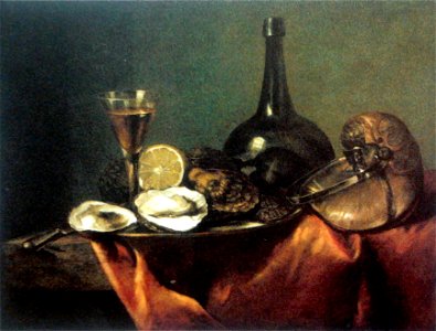 Roestraeten Still life with oysters