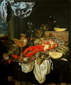 Beyeren Large still life with lobster 02