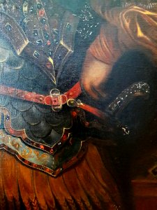 Anonymous John III Sobieski in jewelled scale armour (detail) 03. Free illustration for personal and commercial use.