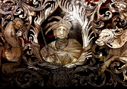 Augsburg Games table of Maximilian II Emanuel of Bavaria (detail) 02