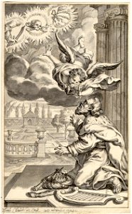 Jan Claudius de Cock - King David exorcises the angel that is pouring out the plague on Jerusalem