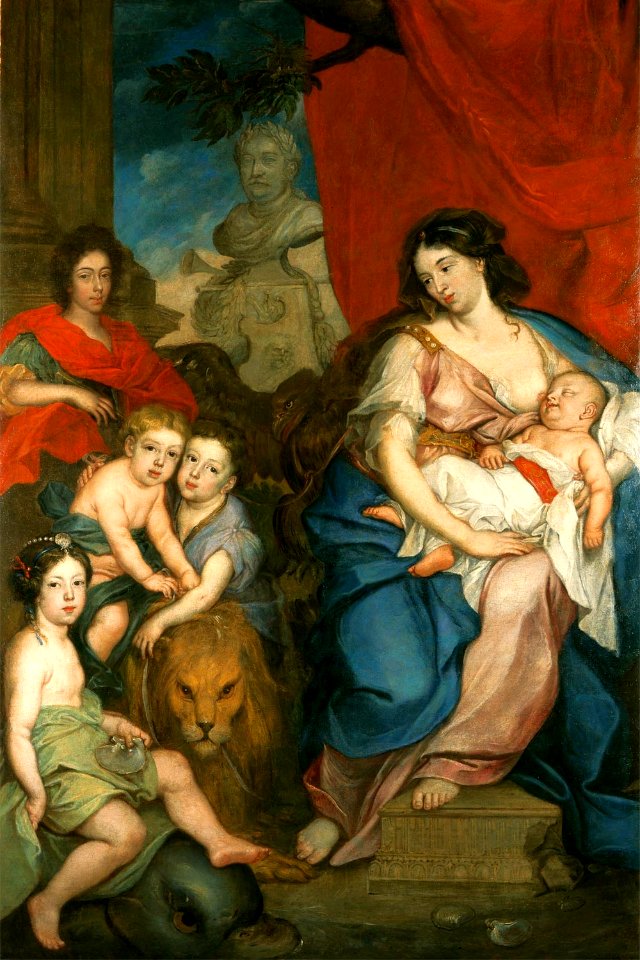 Siemiginowski Marie Casimire with children