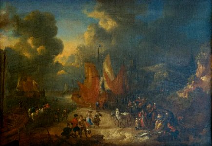 Lucas Smout the Younger and Pieter Bout - Harbour and Fish Market