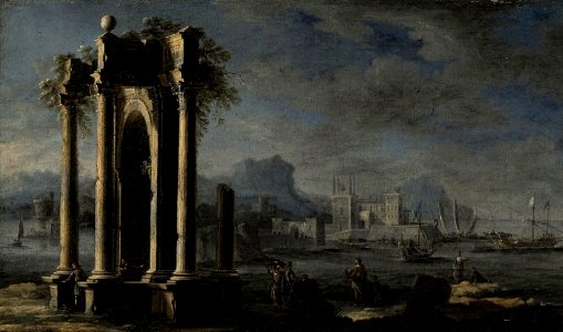 Capriccio architettonico (1) by Gennaro Greco