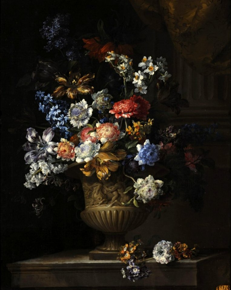 Jean-Baptiste Monnoyer - Flowers in a vase