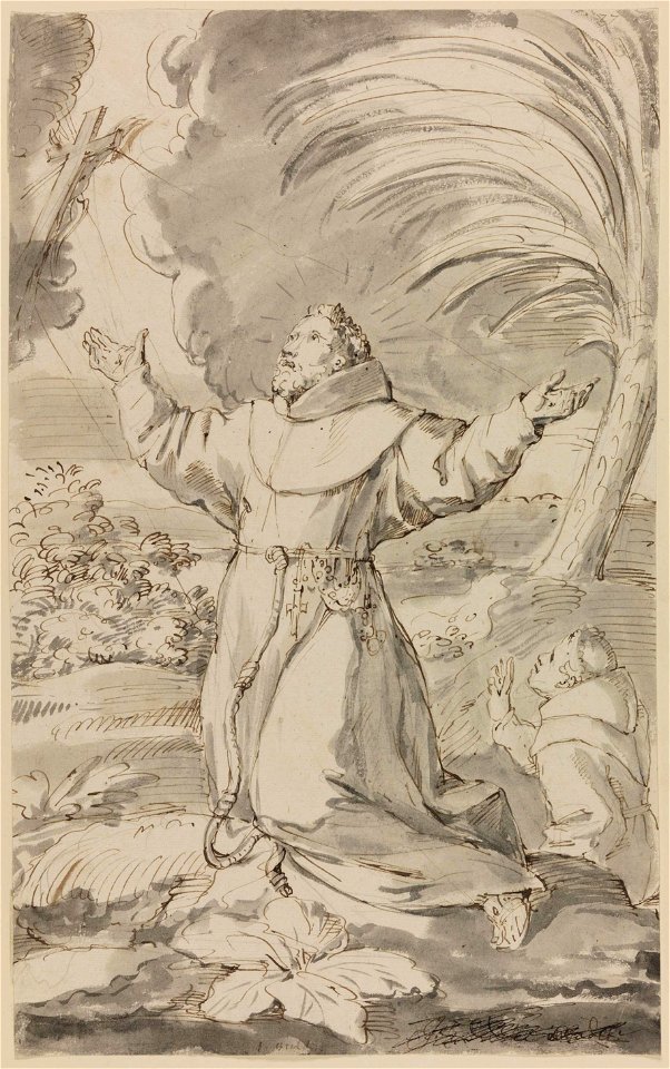 Jan Claudius de Cock - St. Francis receives the stigmata