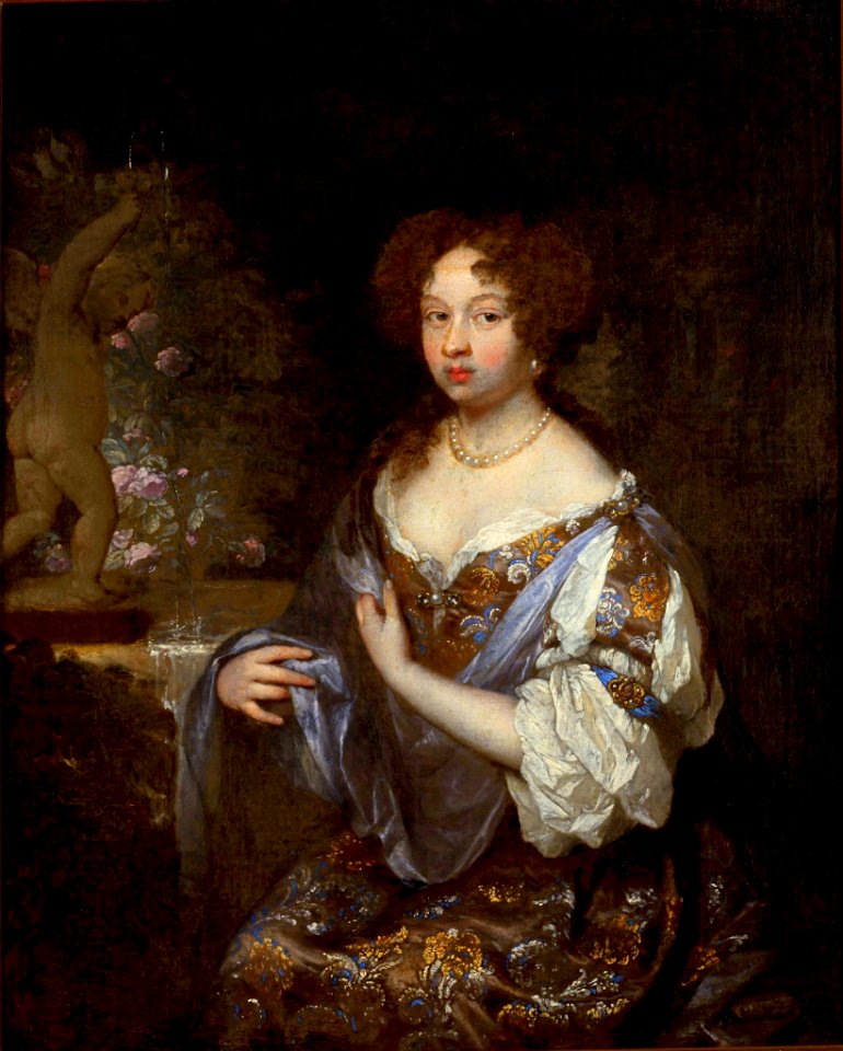Casper Netscher - Portret damy 1682