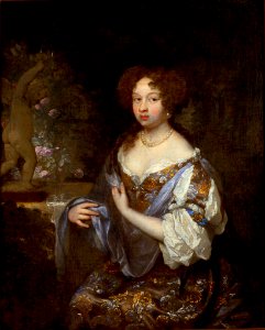 Casper Netscher - Portret damy 1682
