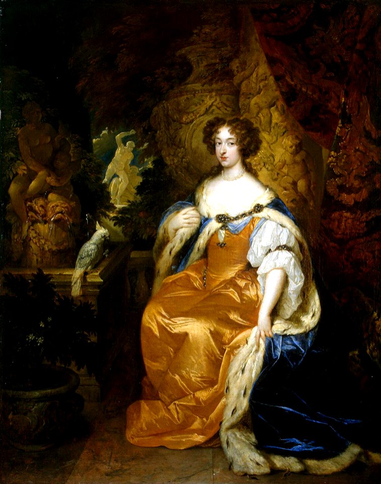 Caspar Netscher - Portrait of Mary Stuart II - WGA16525