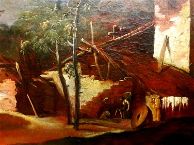 Ricci Landscape with a bridge (detail) 02
