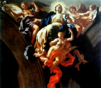 Solimena Allegory of the virtue of faith. Free illustration for personal and commercial use.