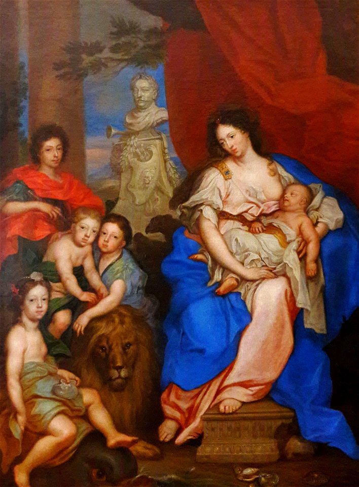 Callot Marie Casimire with children 01